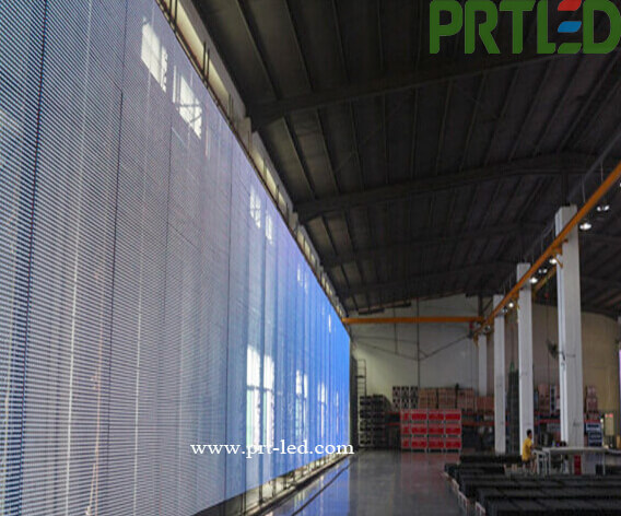 P15.64 Transparent Glass Window LED Display Screen with Aluminum Panel 500 X 1000 Mm/1000 X 1000 Mm