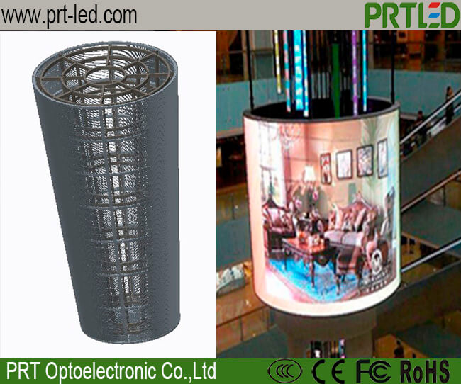 Full Color Round LED Wall Display Panel with Good Transparent for Advertising Indoor (P3.91, P7.8, P15.625)