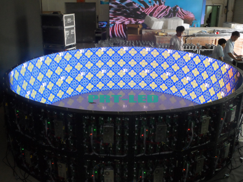 Customized Indoor P6 Full Color 360 Degree Curved LED Display for advertising