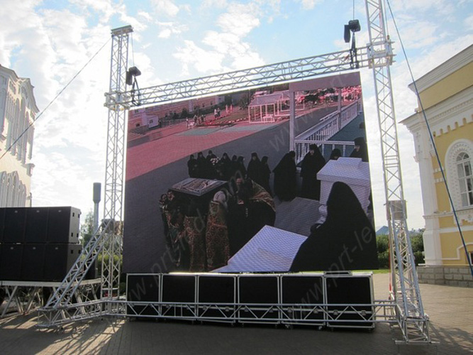 P5 P6.67 P8 P10 Outdoor Full Color Rental Advertising LED Sign/Display Panel (640X640mm Die-Casting)
