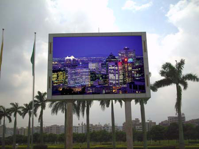 Waterproof IP65 SMD3535 P8 Outdoor LED Video Display for Message Board
