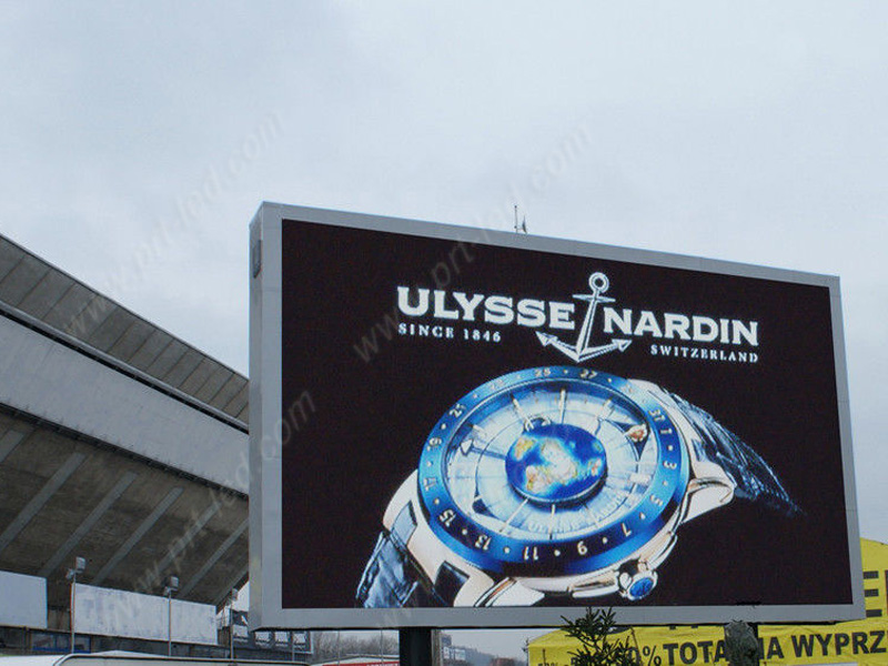 High Brightness P10 Video Screen LED Clock for Outdoor Advertising